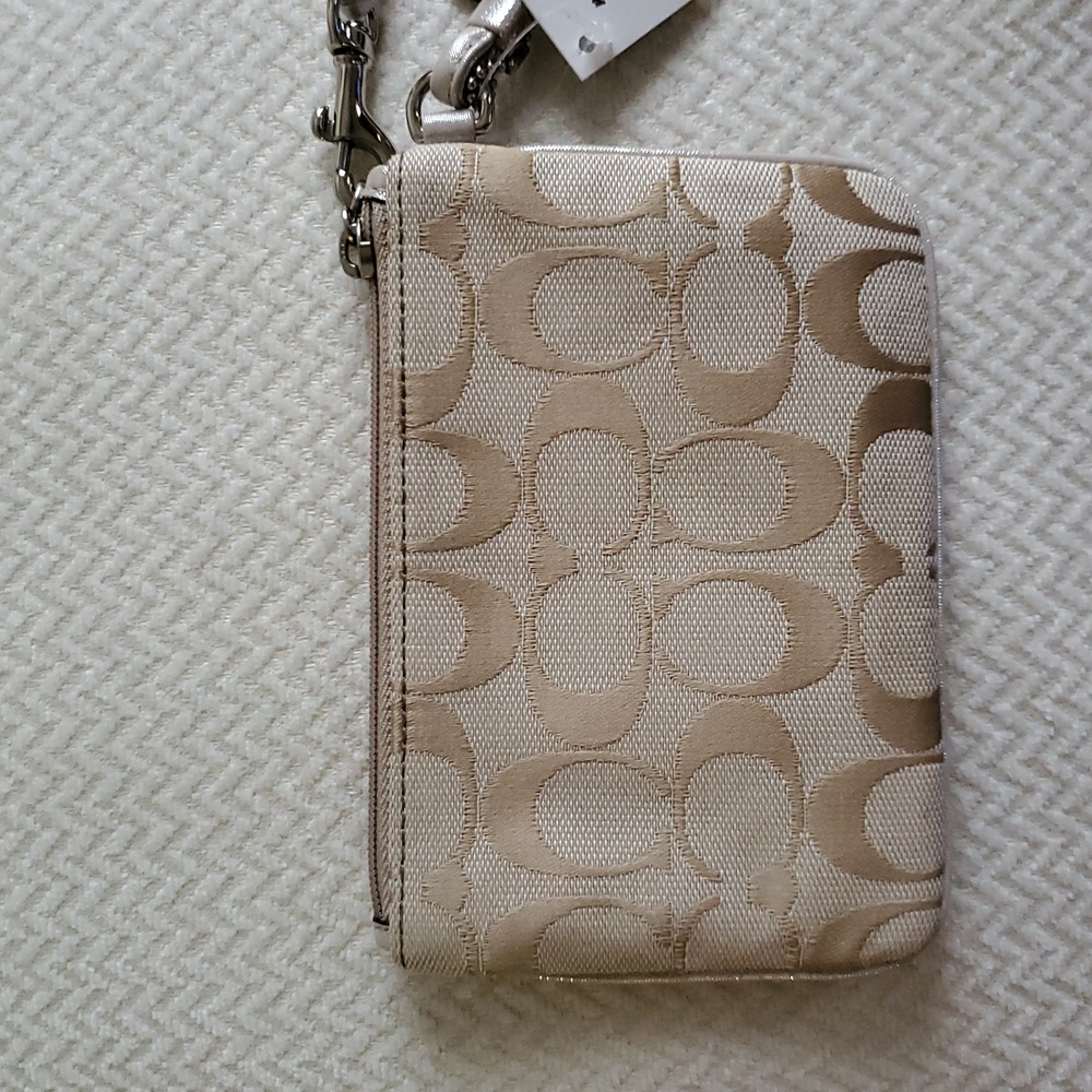 Coach Poppy Butterfly Appliqué Wristlet - Picture 4 of 17